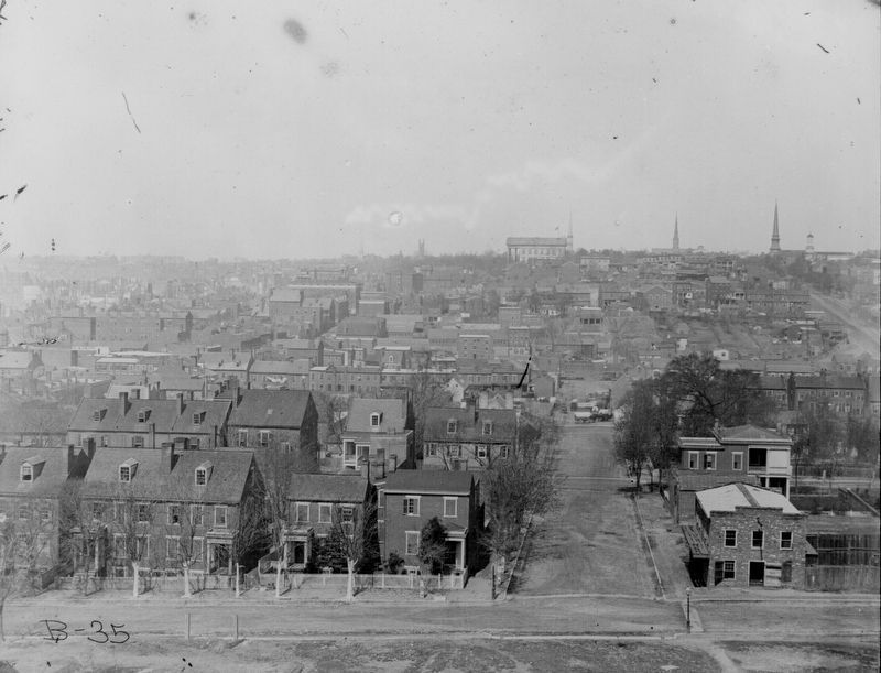 High-angle view toward the capitol <i>NARA 111-B-35</i> image. Click for full size.