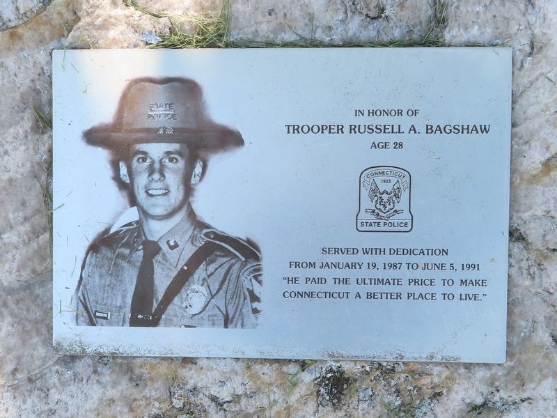 Trooper Russell A. Bagshaw Marker image. Click for full size.
