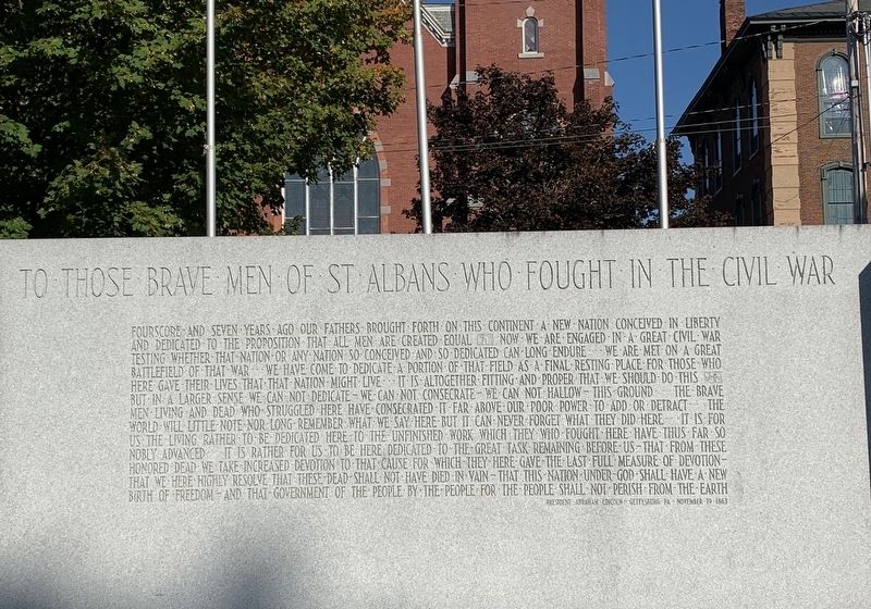 St. Albans Civil War Memorial image. Click for full size.