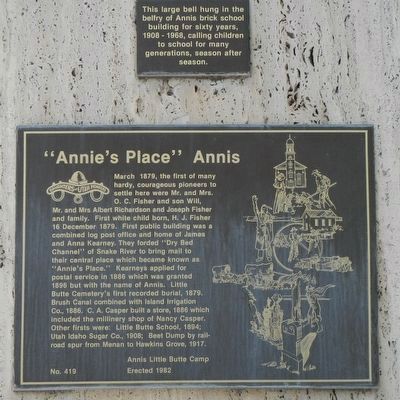 "Annie''s Place" Annis Marker image. Click for full size.