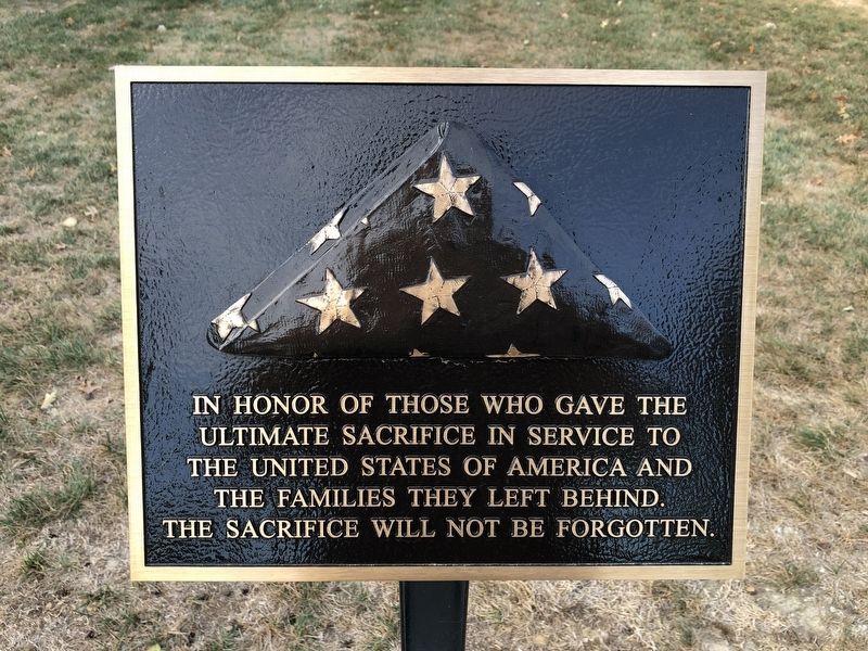 In Honor of Those Who Gave the Ultimate Sacrifice Marker image. Click for full size.