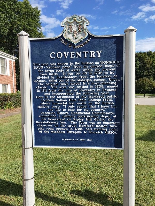 Coventry Marker. Click for full size. Coventry Marker image. Click for full size.