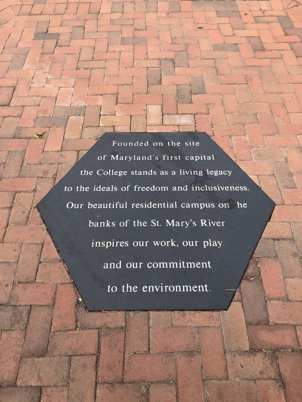 St. Mary's College of Maryland Marker. Click for full size. St. Mary's College of Maryland Marker image. Click for full size.