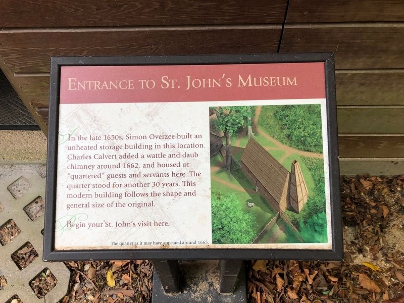 Entrance to St. John's Museum Marker image. Click for full size.