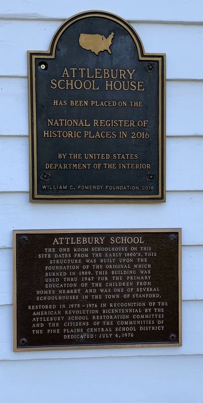 Attlebury School Marker image. Click for full size.