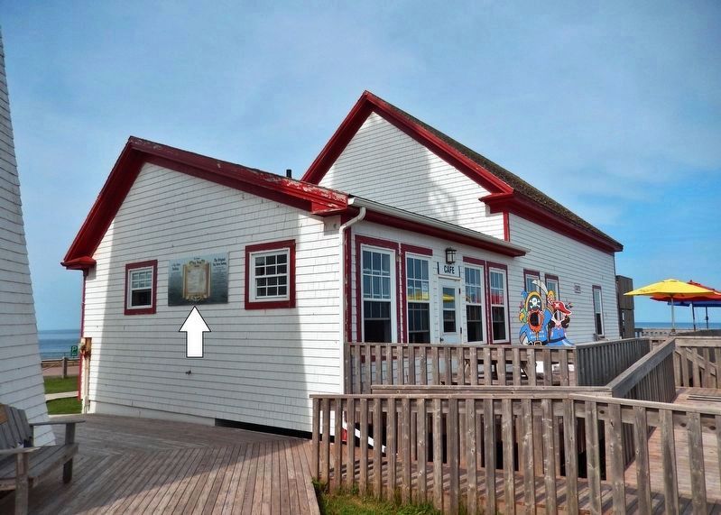 Fog Alarm Building Marker • <i>wide view<br>(southwest corner • marker visible on west end)</i>. Click for full size. Fog Alarm Building Marker • <i>wide view<br>(southwest corner • marker visible on west end)</i> image. Click for full size.