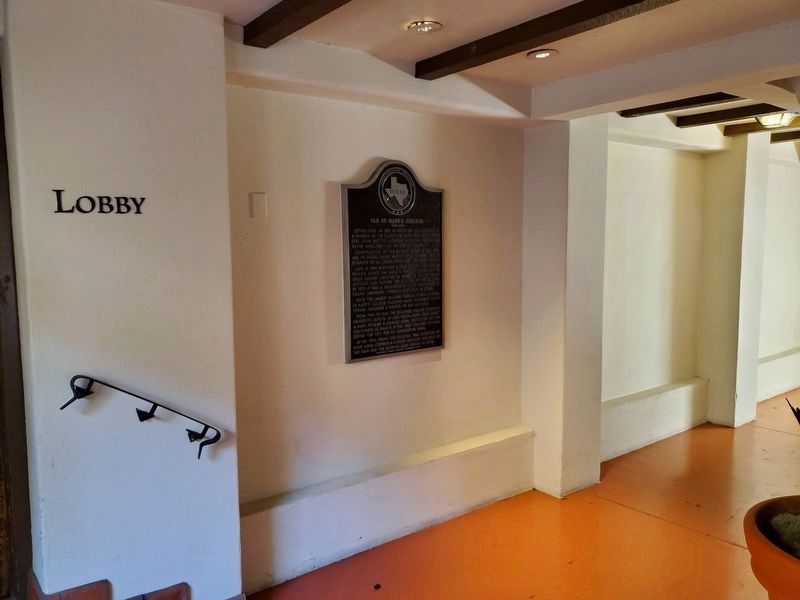 Old St. Mary's College Marker Duplicate. Click for full size. Old St. Mary's College Marker Duplicate image. Click for full size.
