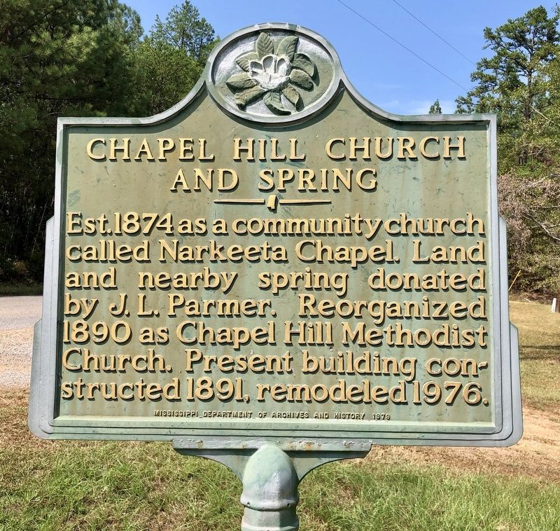 Chapel Hill Church and Spring Marker image. Click for full size.