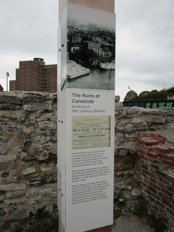 The Ruins at Canalside Marker image. Click for full size.