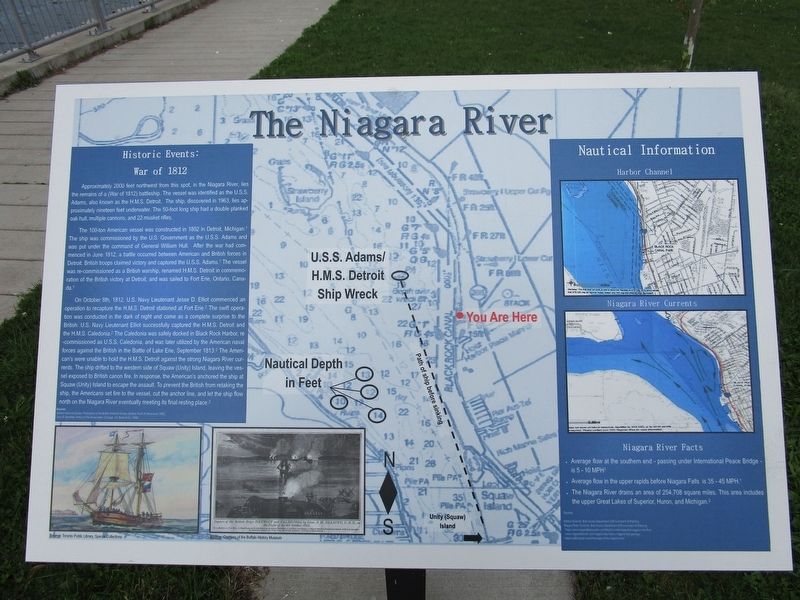 The Niagara River Marker image. Click for full size.