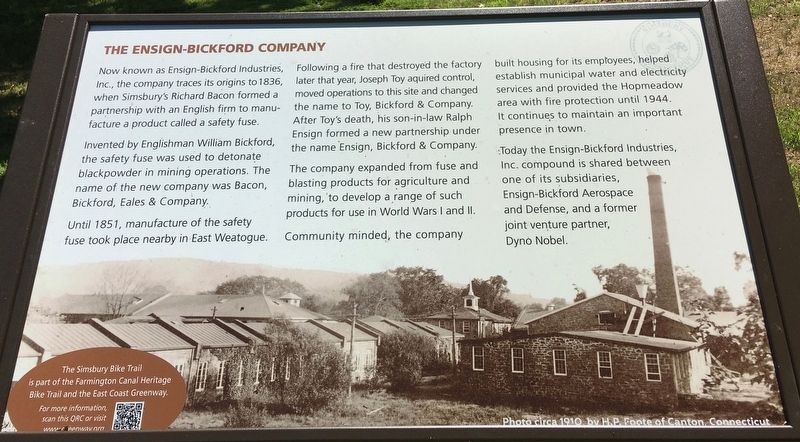 The Ensign-Bickford Company Marker image. Click for full size.