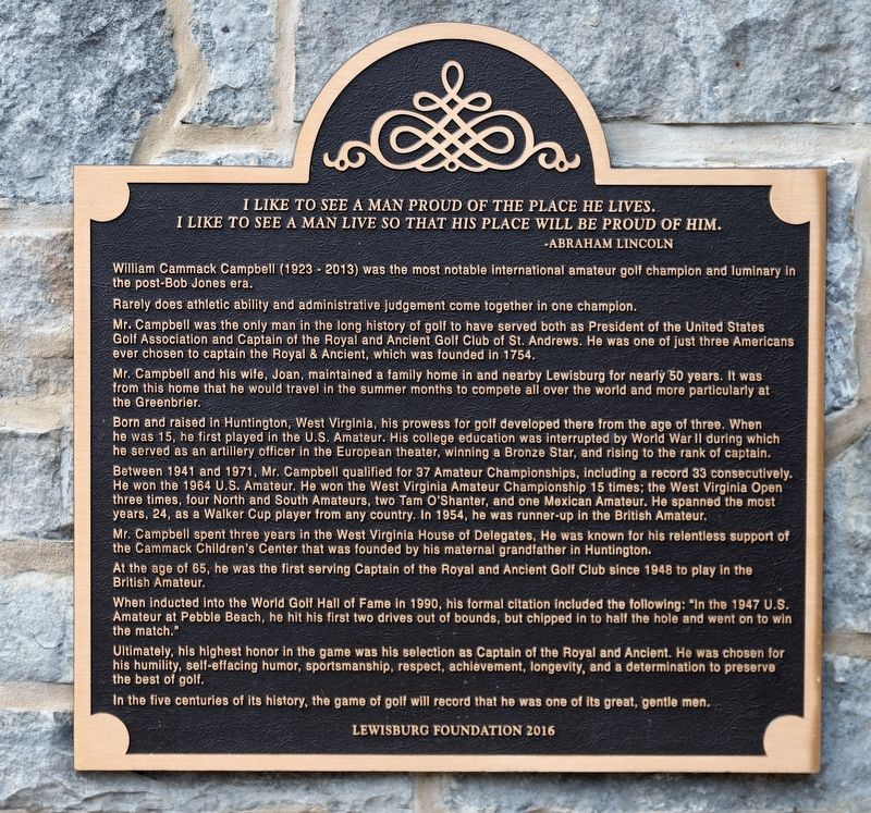 William Cammack Campbell Marker. Click for full size. William Cammack Campbell Marker image. Click for full size.
