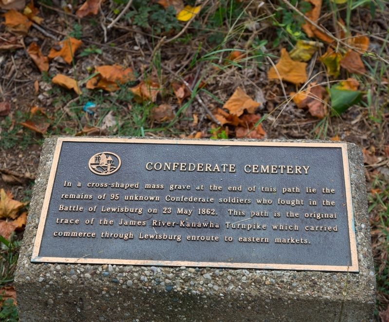 Confederate Cemetery Marker. Click for full size. Confederate Cemetery Marker image. Click for full size.