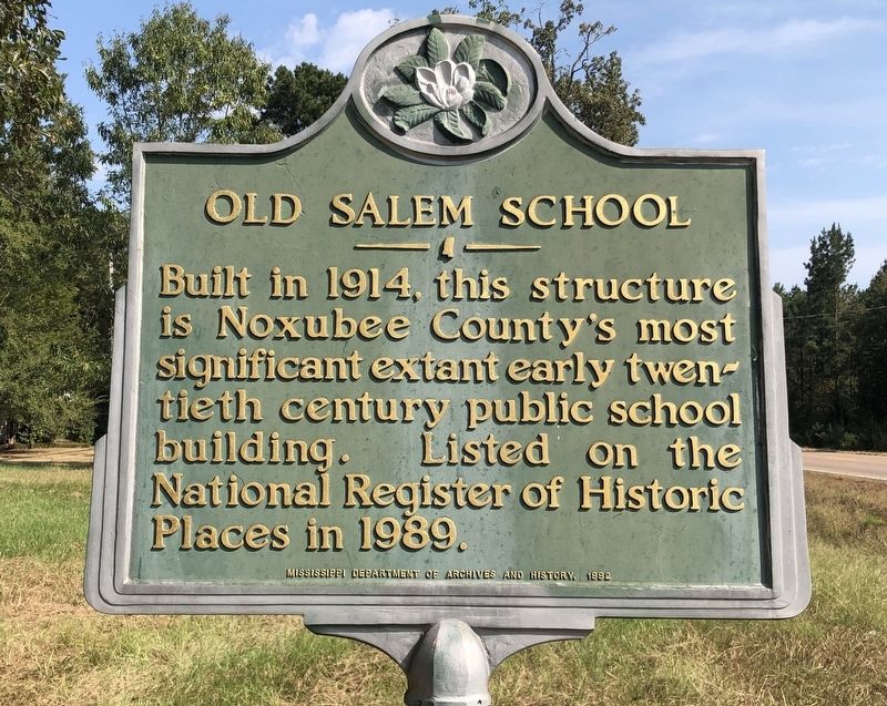 Old Salem School Marker. Click for full size. Old Salem School Marker image. Click for full size.
