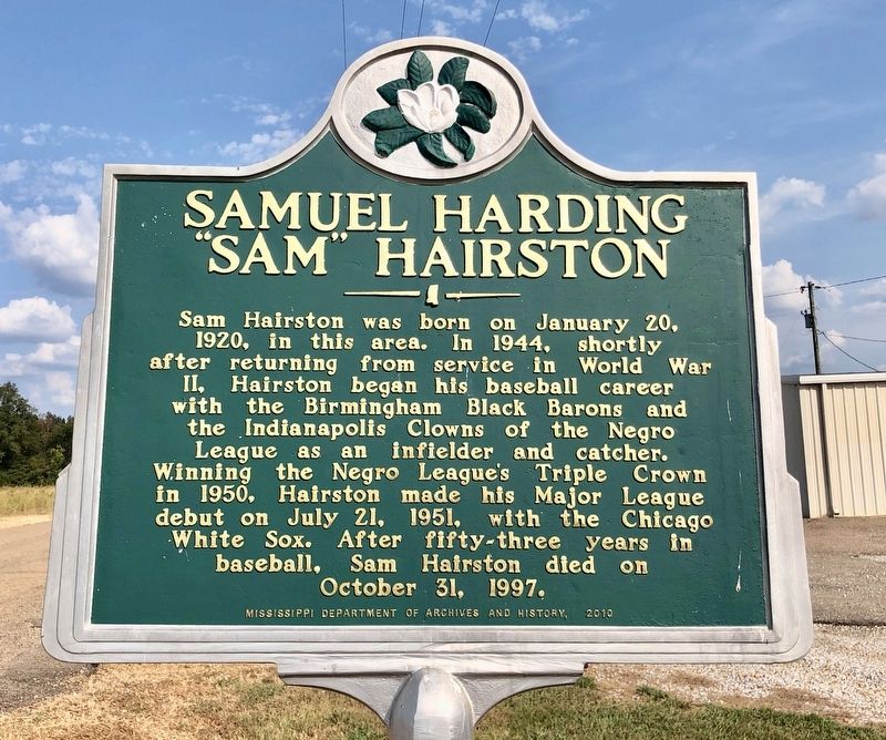 Samuel Harding "Sam" Hairston Marker image. Click for full size.