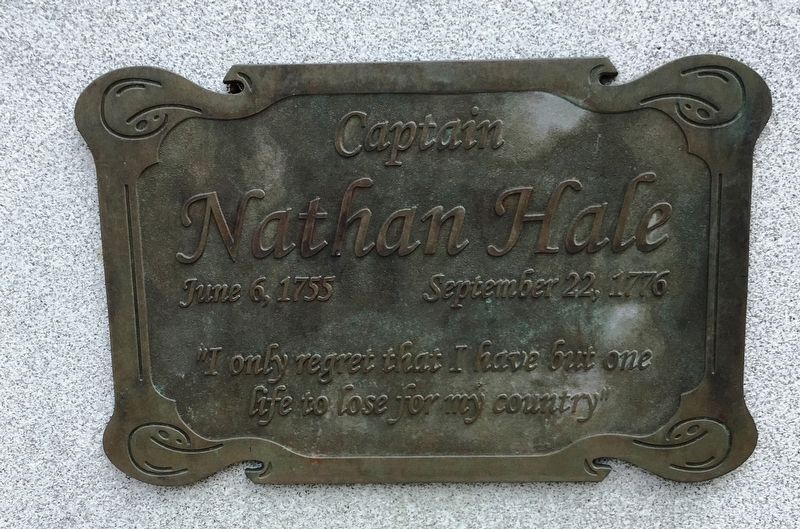 Captain Nathan Hale Marker image. Click for full size.