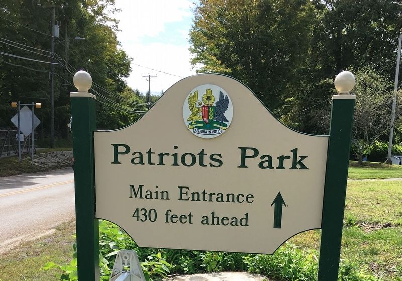 Patriots Park Sign image. Click for full size.