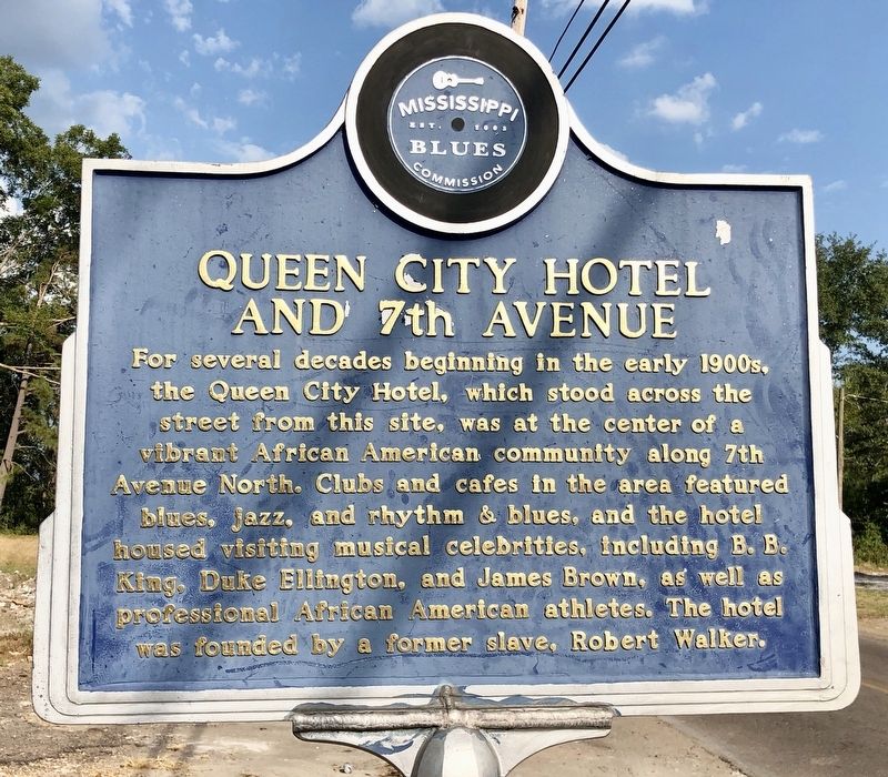 Queen City Hotel and 7th Avenue Marker (front) image. Click for full size.