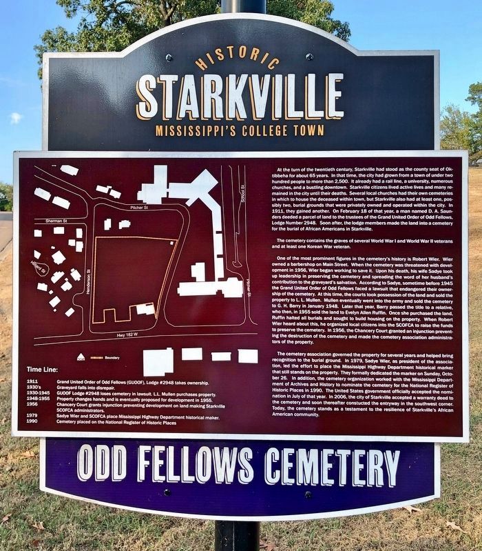 Another nearby marker about the cemetery. image. Click for full size.