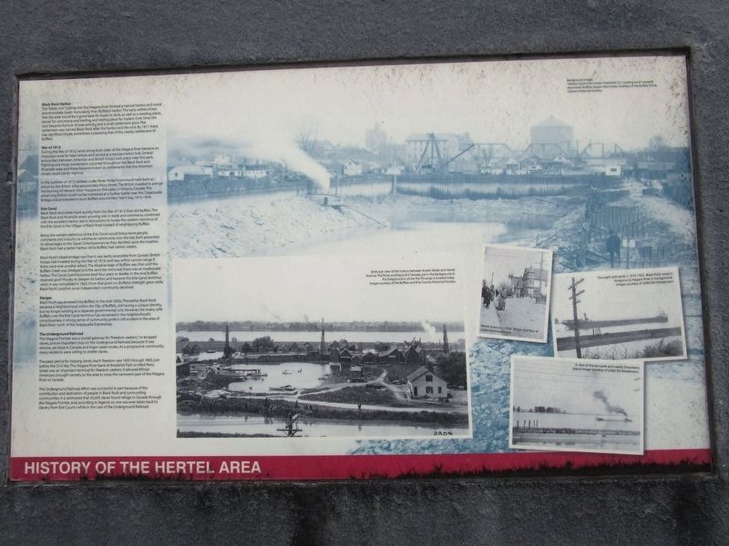 History of the Hertel Area image. Click for full size.