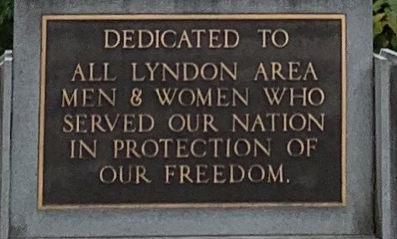 Lyndon Veterans Memorial image. Click for full size.