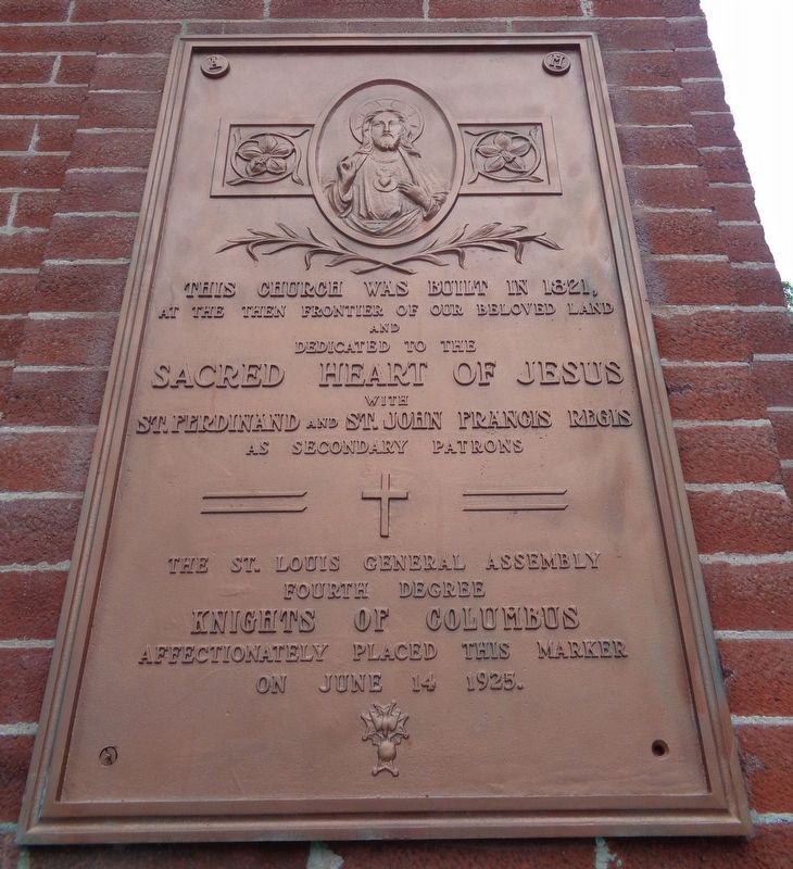 Old St. Ferdinand Shrine Marker. Click for full size. Old St. Ferdinand Shrine Marker image. Click for full size.