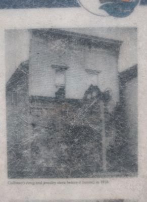 Mackinaw's First Business District Marker - upper right image. Click for full size. Mackinaw's First Business District Marker - upper right image image. Click for full size.
