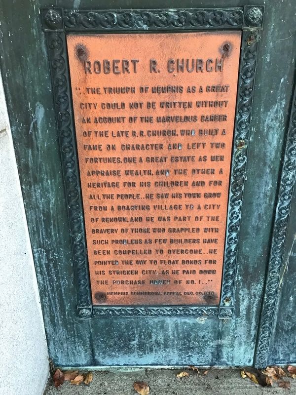 Robert R. Church Marker. Click for full size. Robert R. Church Marker image. Click for full size.