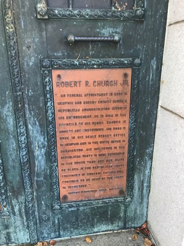Robert R. Church Marker. Click for full size. Robert R. Church Marker image. Click for full size.