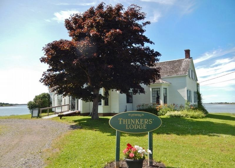 Thinkers' Lodge<br>(<i>southeast corner � view from near marker</i>) image. Click for full size.