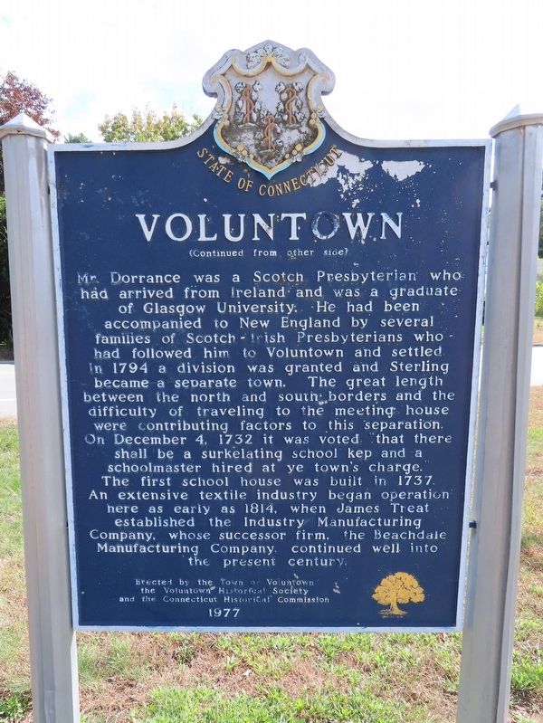 Voluntown Marker image. Click for full size.