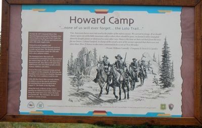 Howard Camp Marker. Click for full size. Howard Camp Marker image. Click for full size.