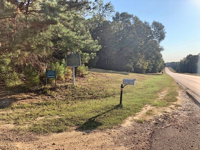 View from marker looking east on MS-12. image. Click for full size.