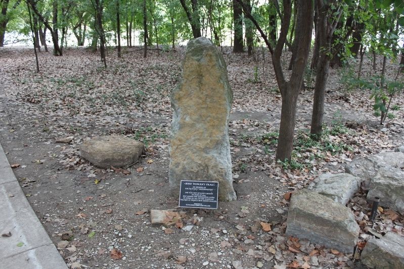 Bird Woman's Trail Marker. Click for full size. Bird Woman's Trail Marker image. Click for full size.