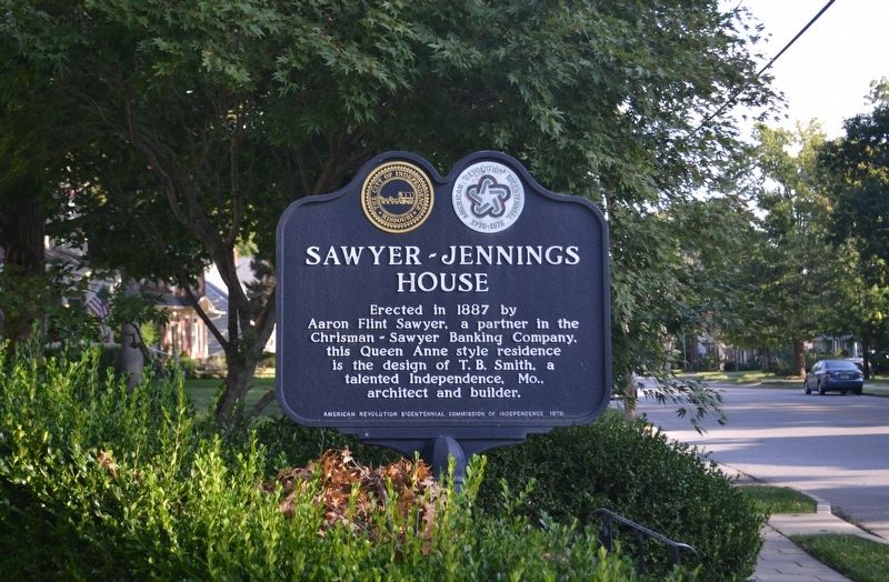 Sawyer-Jennings House Marker image. Click for full size.