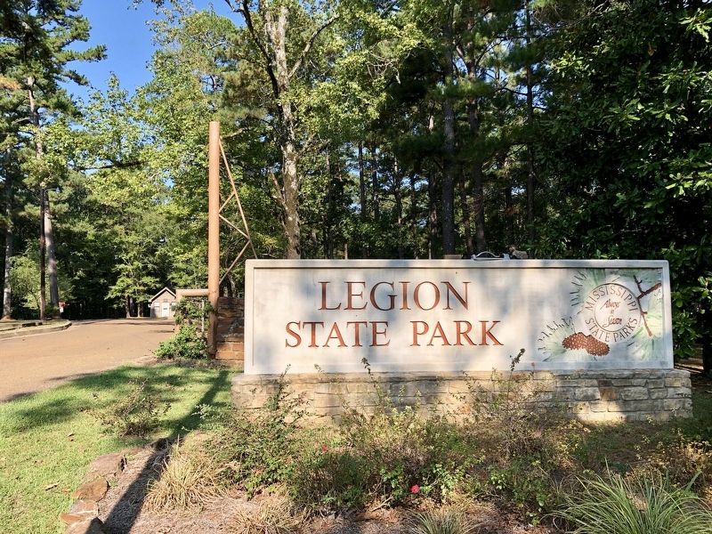 Entrance sign, one mile south of marker. image. Click for full size.