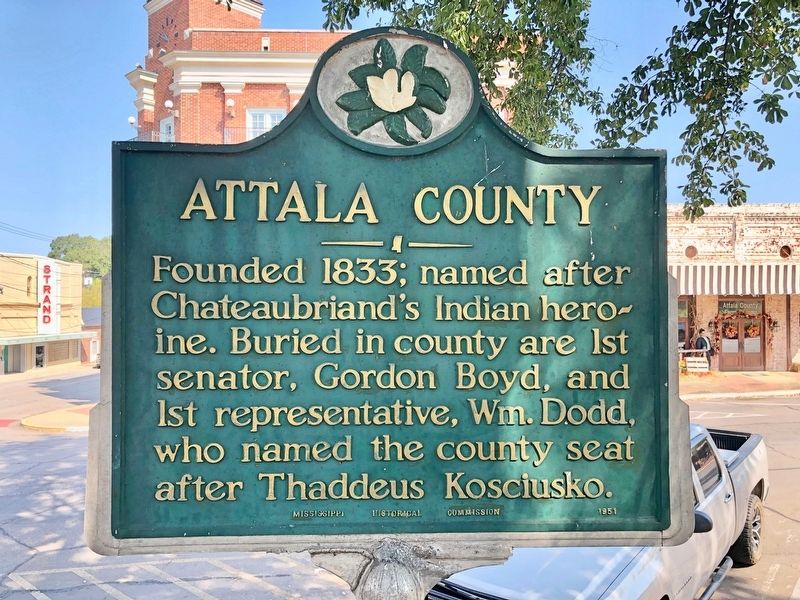 Attala County Marker image. Click for full size.