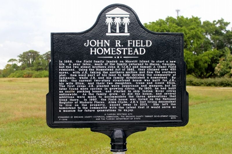 John R. Field Homestead Marker image. Click for full size.