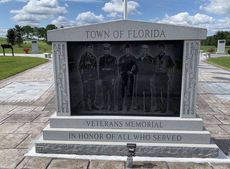 Town of Florida Veterans Memorial. Click for full size. Town of Florida Veterans Memorial image. Click for full size.