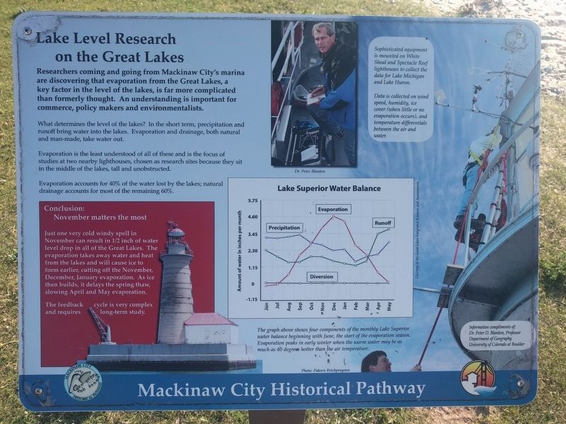 Lake Level Research on the Great Lakes Marker image. Click for full size.