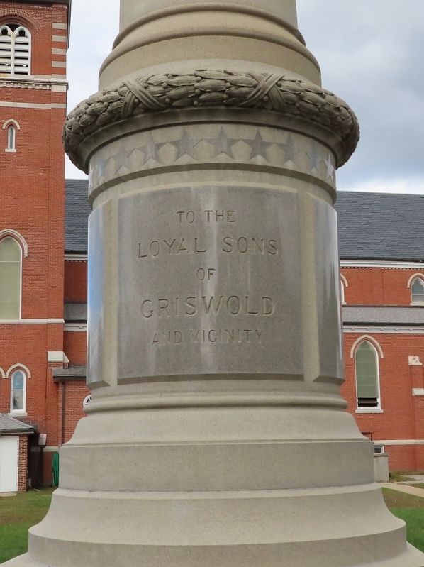 Griswold Civil War Monument image. Click for full size.