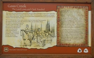 Gass Creek Marker image. Click for full size.