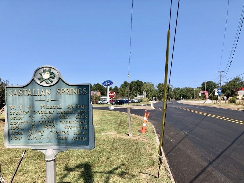 Marker looking north on Jackson Street.. Click for full size. Marker looking north on Jackson Street. image. Click for full size.