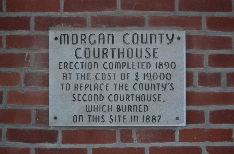 Morgan County Courthouse Sign image. Click for full size.