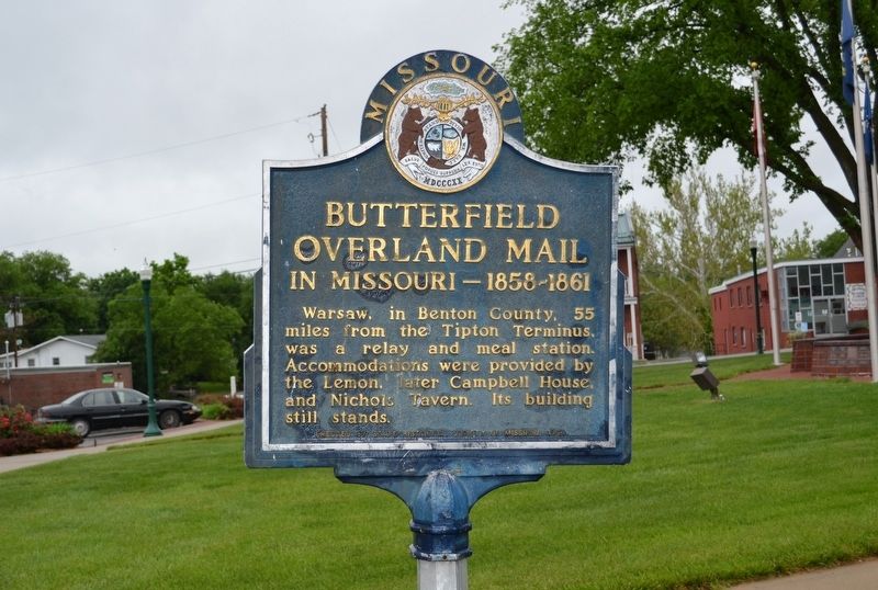 Butterfield Overland Mail in Missouri- 1858-1861 Marker image. Click for full size.