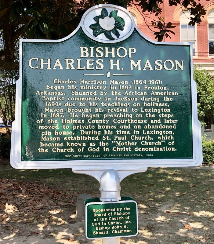 Bishop Charles H. Mason Marker image. Click for full size.