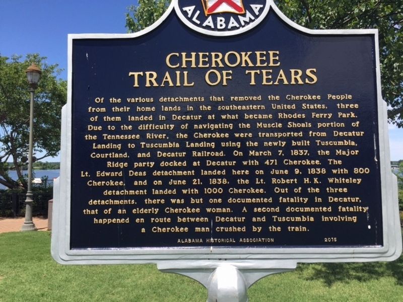 Cherokee Trail Of Tears Marker image. Click for full size.