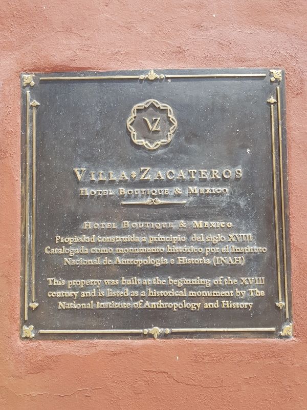 Villa Zacateros Marker image. Click for full size.