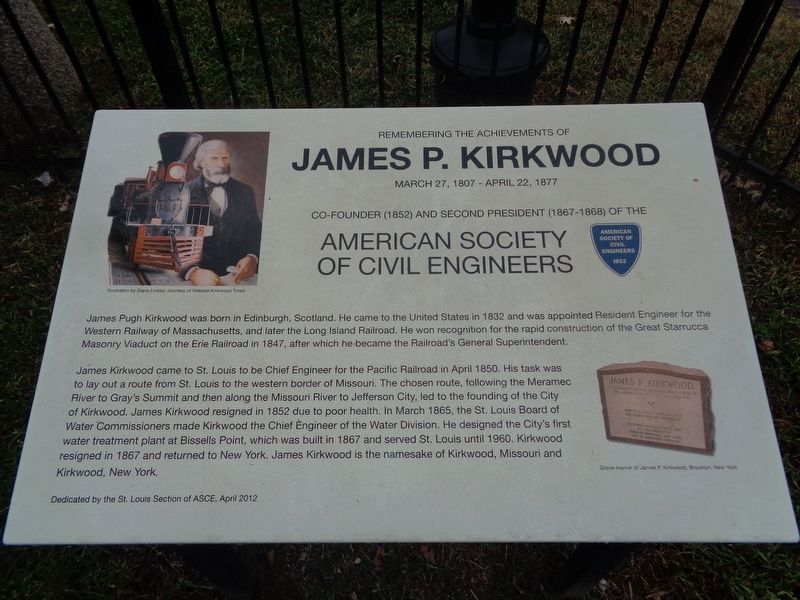 James P. Kirkwood Marker image. Click for full size.