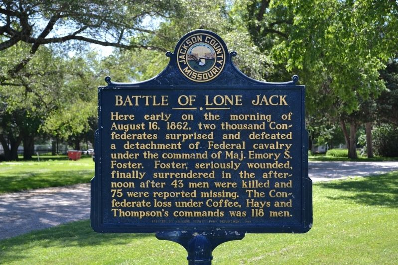 Battle of Lone Jack Marker image. Click for full size.